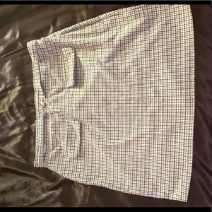 Black and white patterned skirt the brand is primark